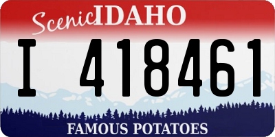 ID license plate I418461