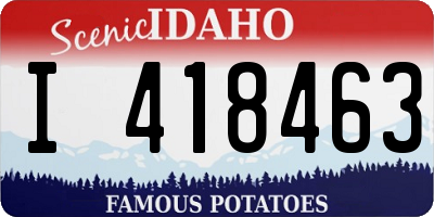 ID license plate I418463