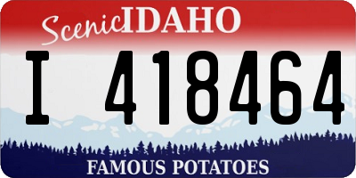 ID license plate I418464
