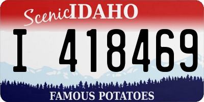 ID license plate I418469