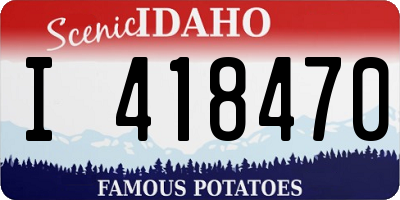 ID license plate I418470
