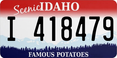 ID license plate I418479