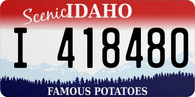 ID license plate I418480