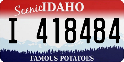 ID license plate I418484
