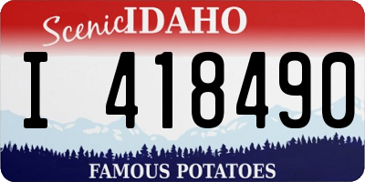 ID license plate I418490