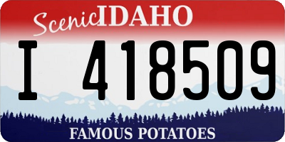 ID license plate I418509