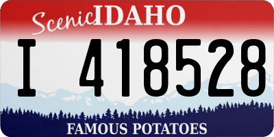 ID license plate I418528