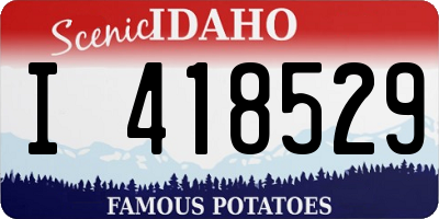 ID license plate I418529