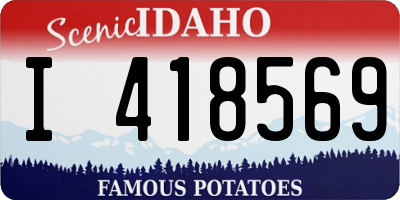ID license plate I418569
