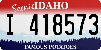 ID license plate I418573