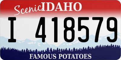 ID license plate I418579