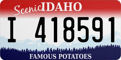 ID license plate I418591