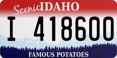 ID license plate I418600