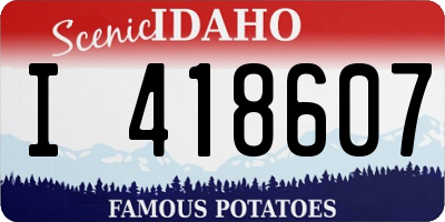 ID license plate I418607