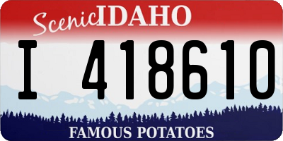 ID license plate I418610