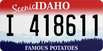 ID license plate I418611
