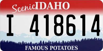 ID license plate I418614