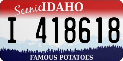 ID license plate I418618