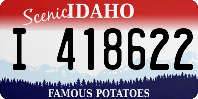 ID license plate I418622
