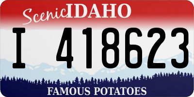 ID license plate I418623