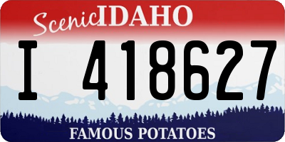 ID license plate I418627