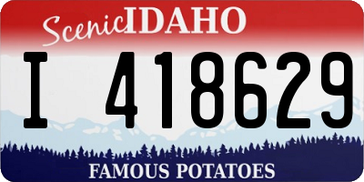 ID license plate I418629