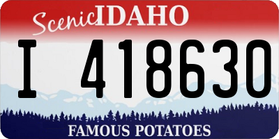 ID license plate I418630