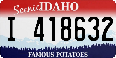 ID license plate I418632