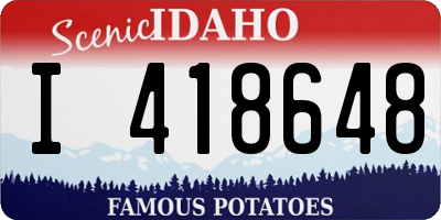 ID license plate I418648
