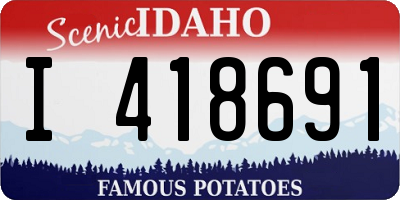 ID license plate I418691