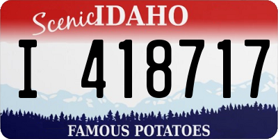 ID license plate I418717