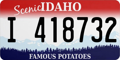ID license plate I418732