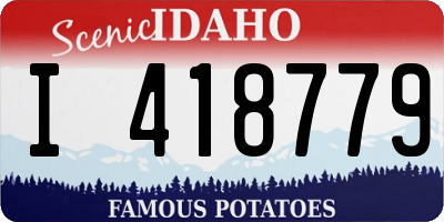 ID license plate I418779