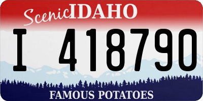 ID license plate I418790