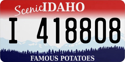 ID license plate I418808