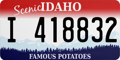 ID license plate I418832