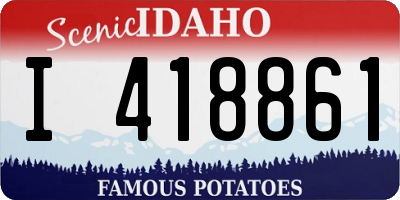 ID license plate I418861