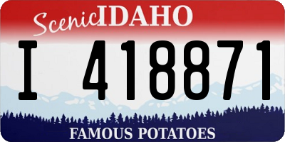 ID license plate I418871