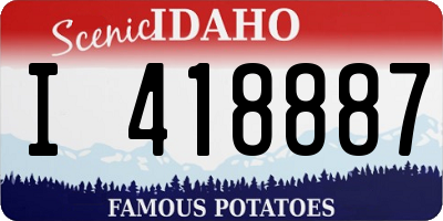 ID license plate I418887
