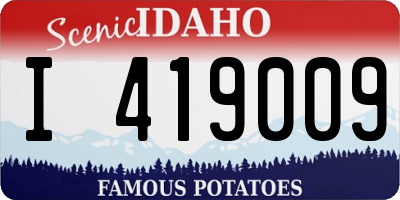 ID license plate I419009