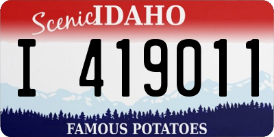ID license plate I419011
