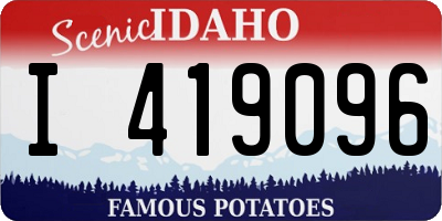ID license plate I419096
