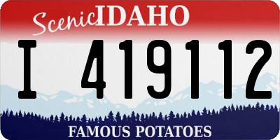 ID license plate I419112