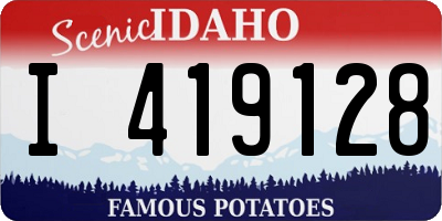 ID license plate I419128