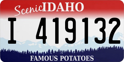 ID license plate I419132