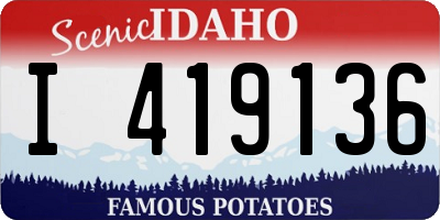 ID license plate I419136