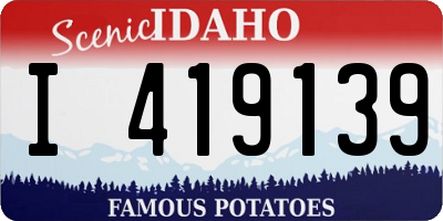 ID license plate I419139