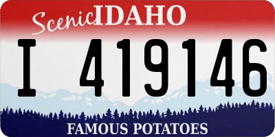ID license plate I419146
