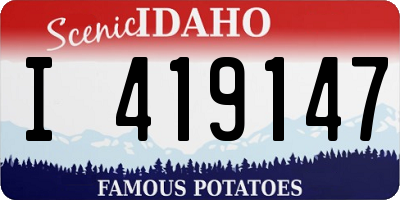 ID license plate I419147