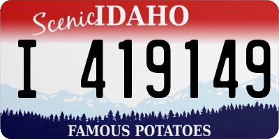 ID license plate I419149